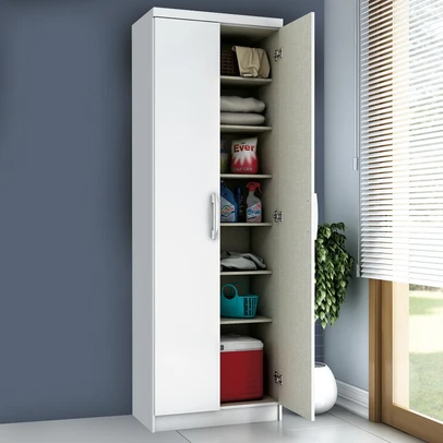 Armário Multiuso 2 Portas Margarida Branco - Henn