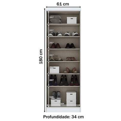 Armário Multiuso 2 Portas Margarida Branco - Henn