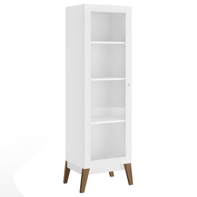 Cristaleira 1 Porta 0809 Branco - Genialflex