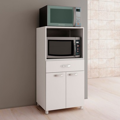 Armário de Cozinha para Forno 2 Portas Bf15 Branco - Fellicci