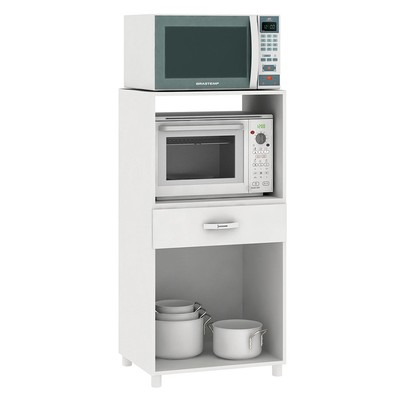 Armário de Cozinha para Forno 2 Portas Bf15 Branco - Fellicci