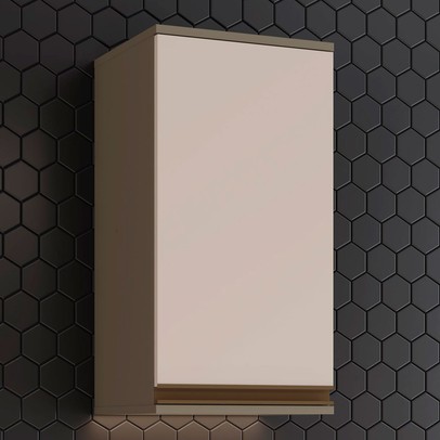 Armário Aéreo Cozinha 1 Porta 35 Cm Connect Duna/Cristal - Henn