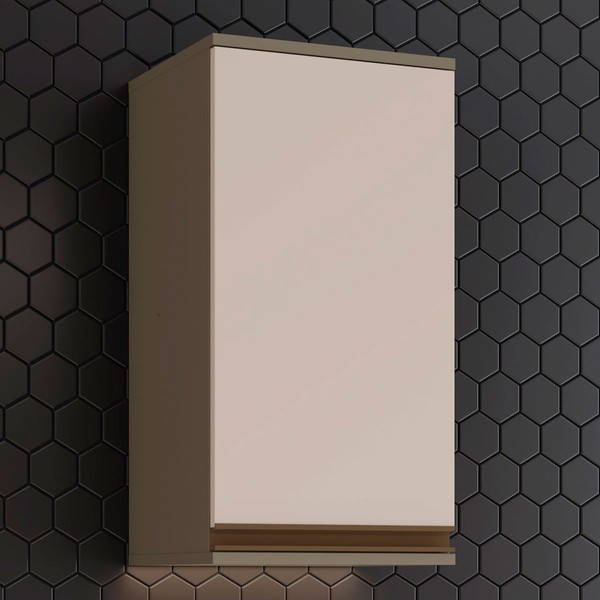 Armário Aéreo Cozinha 1 Porta 35 Cm Connect Duna/Cristal - Henn