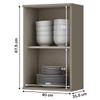 Armário Aéreo Cozinha 1 Porta Connect Duna/Cristal C52 - Henn