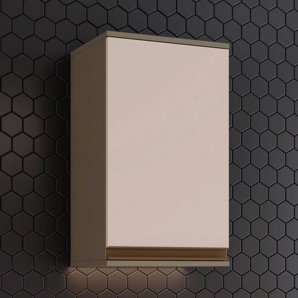 Armário Aéreo Cozinha 1 Porta Connect Duna/Cristal C52 - Henn