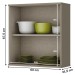 Armário Aéreo Cozinha 1 Porta Connect Duna/Cristal C53 - Henn