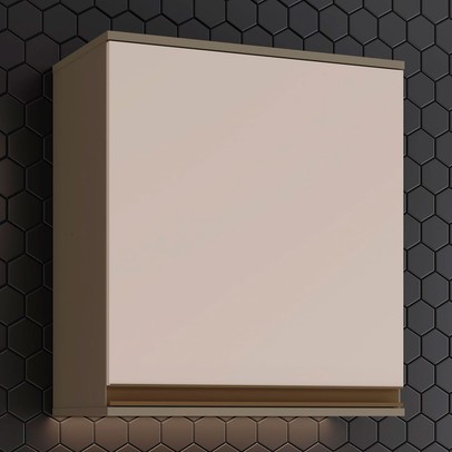 Armário Aéreo Cozinha 1 Porta Connect Duna/Cristal C53 - Henn