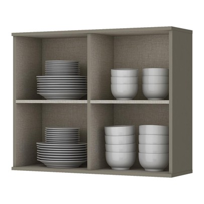 Armário Aéreo Cozinha 2 Portas de Vidro Connect Duna C55 - Henn