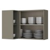 Armário Aéreo Cozinha de Canto Reto 1 Porta Connect Duna/Cristal C58 - Henn