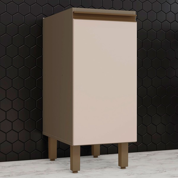 Armário de Cozinha 1 Porta Connect Duna/Cristal C61 - Henn