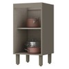 Armário de Cozinha 1 Porta Connect Duna/Cristal C62 - Henn