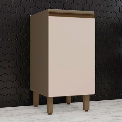 Armário de Cozinha 1 Porta Connect Duna/Cristal C62 - Henn