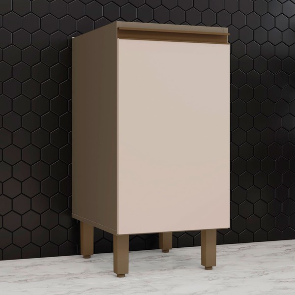 Armário de Cozinha 1 Porta Connect Duna/Cristal C62 - Henn