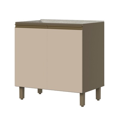 Armário de Cozinha 2 Portas Connect Duna/Cristal C64 - Henn