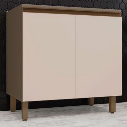 Armário de Cozinha 2 Portas Connect Duna/Cristal C64 - Henn