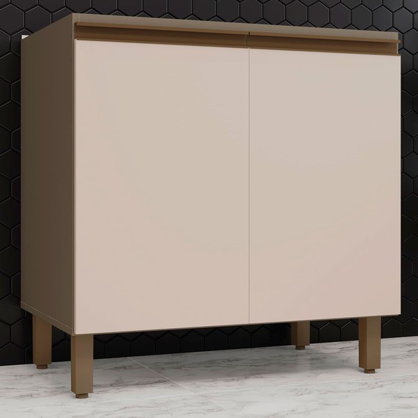 Armário de Cozinha 2 Portas Connect Duna/Cristal C64 - Henn