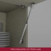Armário Aéreo Cozinha 1 Porta Basculante Connect Duna/Cristal C77 - Henn