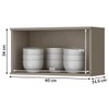 Armário Aéreo Cozinha 1 Porta Basculante Connect Duna/Cristal C77 - Henn
