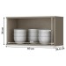 Armário Aéreo Cozinha 1 Porta Basculante Connect Duna/Cristal C77 - Henn