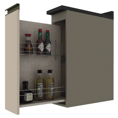 Armário de Cozinha Connect Duna/Cristal C60 - Henn