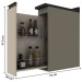 Armário de Cozinha Connect Duna/Cristal C60 - Henn
