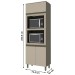 Torre Quente para 2 Fornos 71,5 Cm Connect Duna/Cristal - Henn