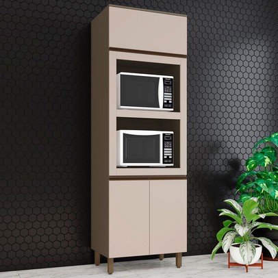 Torre Quente para 2 Fornos 71,5 Cm Connect Duna/Cristal - Henn