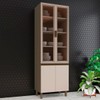 Cristaleira 4 Portas Connect Duna/Cristal C71 - Henn