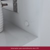 Penteadeira Chanel 1 Porta 4 Gavetas Branco - Henn