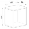 Nicho de Decoração 35x33 Cm Kd1500 Bac Branco - Quiditá Móveis