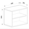 Nicho de Decoração 35x43 Cm Kd1520 Bac Branco - Quiditá Móveis