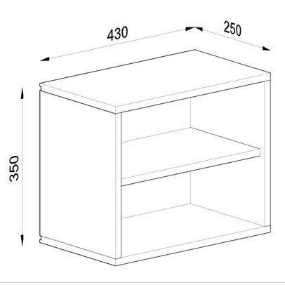 Nicho de Decoração 35x43 Cm Kd1520 Bac Branco - Quiditá Móveis