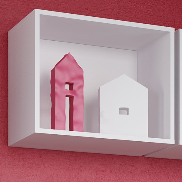 Nicho de Decoração 40x35 Cm Kd1555 Bac Branco - Quiditá Móveis