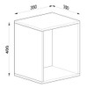 Nicho de Decoração 40x35 Cm Kd1555 Bac Branco - Quiditá Móveis
