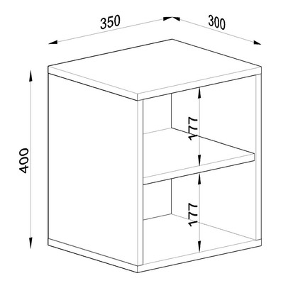 Nicho de  Decoração Kd1560 Bac Branco - Quiditá Móveis