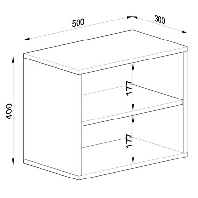 Nicho de Decoração 40x50 Cm Kd1570 Bac Branco - Quiditá Móveis