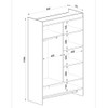 Closet Suspenso Kd1700 Bac Branco - Quiditá Móveis