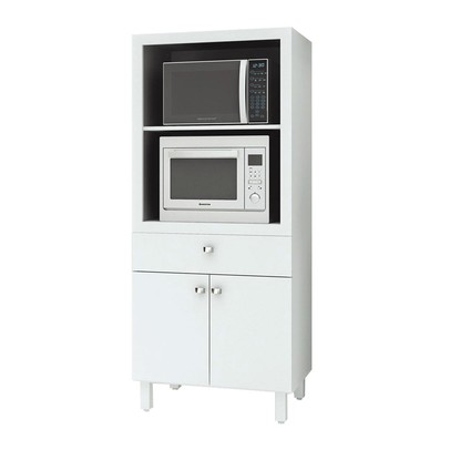 Torre Quente 2 Portas 1 Gaveta Bl3305 Branco - Tecno Mobili