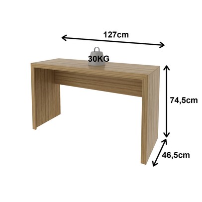 Mesa Escrivaninha Me4135 Amendoa - Tecno Mobili