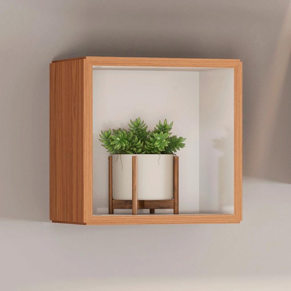 Nicho 100% Mdf 33 Cm Tb155 Freijo/Off White - Dalla Costa