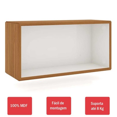 Nicho 100% Mdf 66 Cm Tb156 Freijo/Off White - Dalla Costa