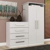 Cômoda 2 Portas 4 Gavetas 1d024 Branco - Rodial