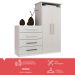 Cômoda 2 Portas 4 Gavetas 1d024 Branco - Rodial
