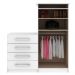 Cômoda 2 Portas 4 Gavetas 1d024 Branco - Rodial