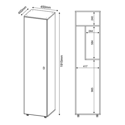 Lavanderia Completa Albânia Branco - Tecno Mobili