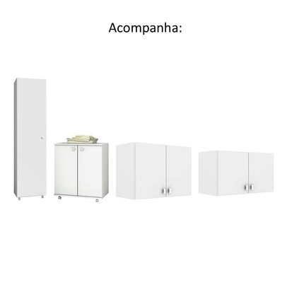 Lavanderia Completa Andorra Branco - Tecno Mobili