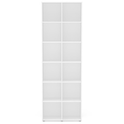 Estante para Livros Caracol 12 Nichos Branco Bp - Politorno