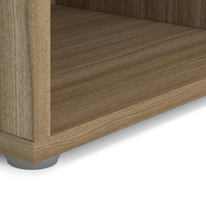 Estante para Livros Caracol 12 Nichos Castanho Ff - Politorno