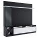 Rack com Painel para TV Até 50 Polegadas 3 Portas 2021 Ptx/Bac Preto/Branco - Quiditá Móveis