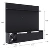 Rack com Painel para TV Até 65 Polegadas 2 Portas Preto 2022 - Quiditá Móveis